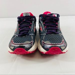 Brooks Ghost 6 Running Shoes  Black Red Sz 8
